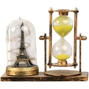 Europese Retro Pen Houder Night Lamp Zand Timer Urenteller Decoratie Innovatieve Voor Studenten