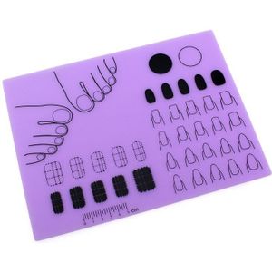 Opvouwbare Nagellak Silicone Hand Kussen Houder Pad Sticker Nail Art Manicure Praktijk Gereedschap Nail Mat