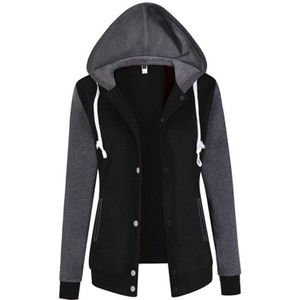 Patchwork Casual Skateboard Sport Hoodie Vrouwen Winter Warm Hooded Sweater Effen Kleur Lange Mouw Hoodie Hoodies Femme Tops