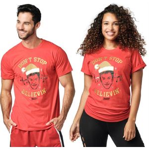 Kerst Rode Kleren Womens Gebreide Katoenen Kleding Fitness Kleding Tshirt Tops T-shirt Unisex T329