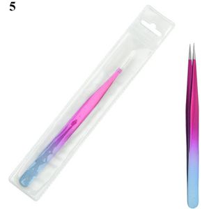 1 Set Rvs Wenkbrauw Pincet Voor Facial/Ingegroeide Haar Spalk Ontharing Wenkbrauw Plucker Met Travel Case Gereedschap