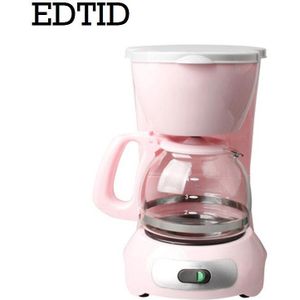 EDTID Automatische Elektrische Latte Espresso Koffiezetapparaat Mini 0.6L Moka Drip Cafe Amerikaanse Koffie Brouwen Machine Thee Pot Ketel EU