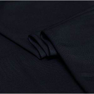 Geïmporteerd navy micro satijn acetaat stof herfst draperen rimpel-slip jurk jurk stof