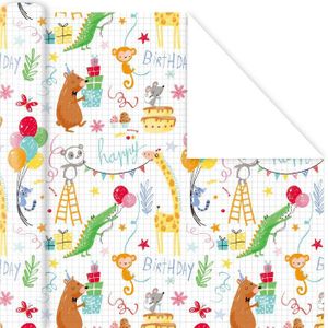 50X70 Cm Cartoon Stijl Inpakpapier Roll Voor Bruiloft Kids Verjaardag Baby Shower Wrap Craft papier Decor