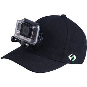 Verstelbare Canvas Zonnehoed Cap met Camera Mount Schroef voor Gopro Hero 5 4 3 + SJ4000 SJ5000 SJ6000 xiaomi yi 4 k Eken H9 H9R H8