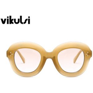 Zonnebril Vrouwen Sexy Luxe Vintage Zonnebril Vrouwelijke Klinknagel Shades Big Frame Style Eyewear Oculos