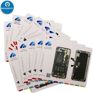 Magnetische Schroef Mat Schroef Keeper Voor Iphone X Xs Xsmax 8 8P 7 6 6S Reparatie Werk Gids pad Professionele Plaat Reparatie Tools Mat