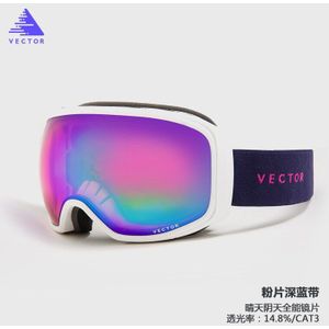 OTG Ski Bril Sneeuw Bril Winter Sport Snowboard Mannen Vrouwen Sferische Skibrille Skiën Eyewear Anti-fog Zonnebril Outdoor