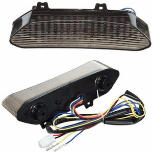 Voor Yamaha Yzf R1 YZF-R1 YZFR1 2002 2003 Rook Led Achterlichten Remlicht Geïntegreerde Richtingaanwijzers Achterlicht Motorfiets Onderdelen