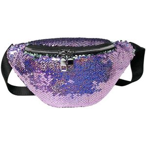 Omkeerbare Glitter Mermaid Pailletten Heuptas Fanny Pack Pouch Hip Purse Satchel