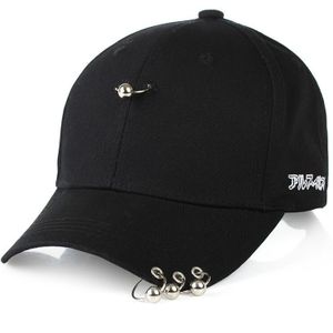 zomer big bang GD unisex solid ring Veiligheid Pin gebogen Suède baseball cap mannen vrouwen snapback caps pet gorras