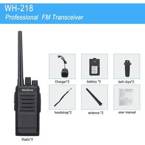 2 Pcs Socotran WH-218 Talkie Walkies Uhf 400-470 Mhz 16CH Draagbare Radio Comunicador Profissional Woki Toki Transceiver