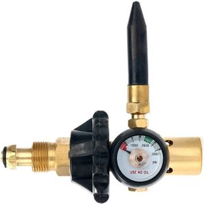 Helium Tank Regulator Filler Klep Voor Ballonnen Met Gauge Pkg/1