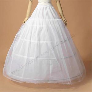 Volwassen 3 Hoepel Verstelbare Size Trouwjurk Prom Jurk Onderrok Wedding Crinoline Petticoat