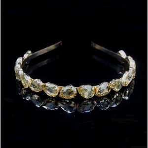 Ainameisi Luxe Strass Haarbanden Water Volledige Crystal Tiaras Trendy Hoofdbanden Bridal Crown Haar Accessoires Sieraden