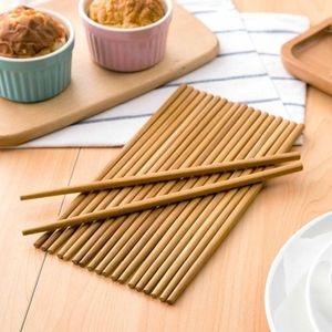 OTHERHOUSE 10Pairs Natuurlijke Japanse Eetstokjes Gezonde Bamboe Chop Sticks Keuken Servies Sushi Voedsel Stick Herbruikbare