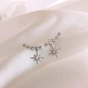 Ster Oor Klimmer Tiny Star Moon Stud Oorbellen Voor Vrouwen Dagelijks Tiener Mothersday Celestial Sieraden Earrring