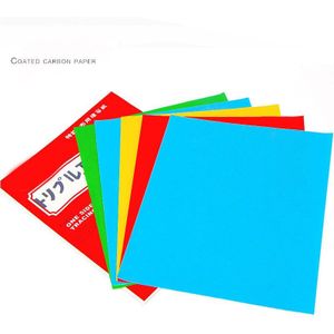 1 set Kleurrijke Een Side Tracing Papier Gecoat Carbon papier Stof Tekening Tracing Papier voor Doek Borduurwerk producten