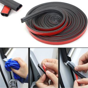 B type Deur Afdichting Auto Geluidsisolatie Auto Deur Afdichtstrip Rubber Tochtstrip Edge Trim Geluidsisolatie Stickers Accessoires