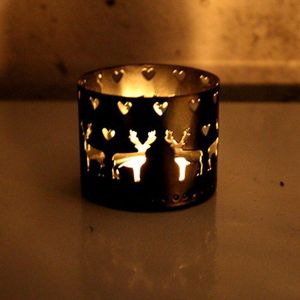 Advent Kerststal Kandelaar | Kerststal Silhouet Kandelaar Decoratie | Prachtige Kerst Thee Lamp Kandelaar Tuin Boekenplank Tafelblad Levendige Decoratie