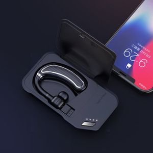 K21 draadloze hoofdtelefoon Bluetooth Headset Oor Haken Sport Oortelefoon voor telefoon handsfree Hoofdtelefoon met lader doos volumeregeling