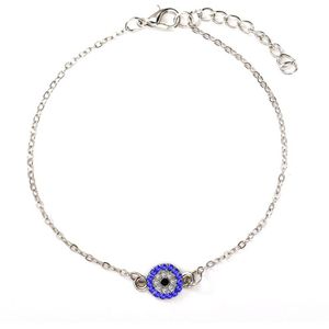 Klassieke Turkse Evil Eye Enkelbanden Voor Vrouwen Mode Been Ketting Bohemian Blauwe Ogen Hanger Enkelband Zomer Strand Voet Sieraden