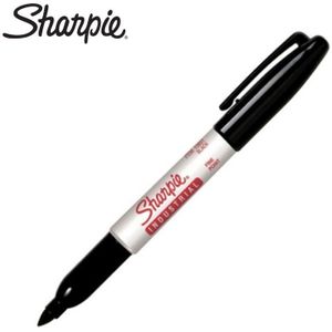 12 Pcs Sanford Sharpie Olie Marker Pennen Zwarte Inkt Markers Art Pen Permanente Kleur Marker Pen Kantoorbenodigdheden 1Mm nib