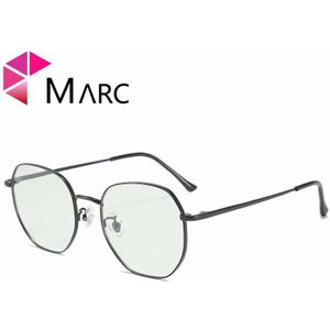 Marc Meekleurende Zonnebril Vrouwen Klassieke Metalen Optische Frame Anti-Blauwe Kleur Veranderende Bril Mannen Eyewear Vierkante 81023