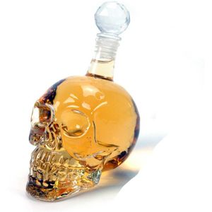 4 Size Crystal Skull Whiskey Vodka Wijn Decanter Bier/Brandy Opslag Glazen Fles Karaf Cup Kolf Bar Thuis Alcohol glazen Vat