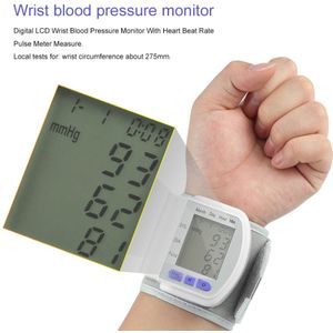 Digitale Lcd Automatische Pols Bloeddrukmeter Huishouden Monitor Heart Beat Meter Pulse Meter Gezondheid Pulse Maatregel Gezondheidszorg
