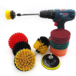 15Pcs Boor Borstel Power Scrubber Borstel Attachment Kit Met Extender Voor Badkamer Oppervlakken Bad, Douche, tegel En Auto