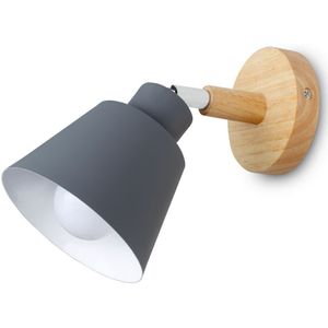 Houten wandlampen bed wandlamp slaapkamer wandlamp blaker voor keuken restaurant moderne wandlamp Nordic bitterkoekje sconces