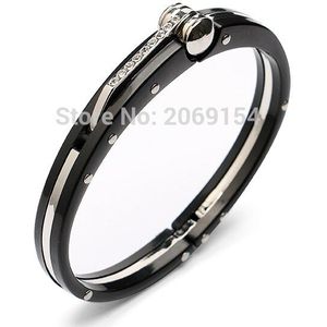 Metalen Armband Voor Mannen Charm Sieraden Bangle Rvs Link Chain Brand Voor Zwarte Kleur