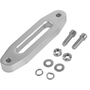 3600 Lbs Aluminium Gepolijst Universal Atv Tractor Hawse Fairlead Set Voor Synthetische Winch Touw Lier Auto-onderdelen