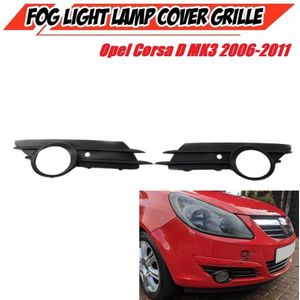2X Auto Mistlamp Lamp Grille Cover Voorbumper Grill Voor Vauxhall Opel Corsa D MK3 2006 13229484 13229485