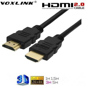 Voxlink 2.0 Kabel Audio Line Compatibel Male Naar Male Kabel 1M 1.5M 3M 5M OD5.5MM 2160P Printer Lijn Voor Ethernet Kabel Computer