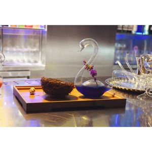 Professionele Moleculaire Fluistert Rook Cocktail Glazen Beker 3D Zwaan Rum Martini Wijn Koud Drinken Tumbler Party Bar Disco Wijnglas