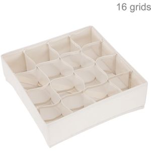 6/8/16 Grid Lade Organizer Oxford Doek Ondergoed Opbergdoos Beige Stropdassen Sokken Beha Opbergdozen Opvouwbare Closet Divider