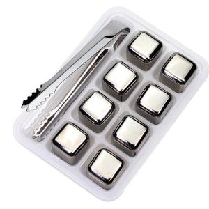 4/6/8 Stuks Rvs Ice Cubes Herbruikbare Chilling Stones Voor Whiskey Wijn Houd Je Drankje Koud langer Whisky Bar Party Tool