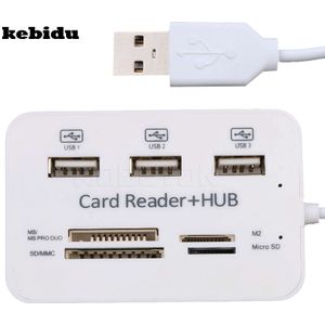 Kebidu Hoge Snelheid 3 Poorten Micro USB 2.0 Hub Kaartlezer Multi USB Splitter Alle In Een voor PC Computer Accessoires Notebook