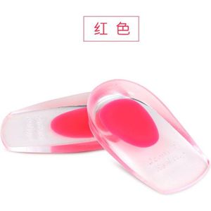 Gel Hiel Pad Transparante Sport Schokabsorptie Lift Schoenen Pad U-Vormige Hiel Pad Half Erf Hiel Pad