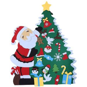 Diy Voelde Kerstboom Jaar Kinderen Speelgoed Kunstmatige Boom Muur Opknoping Ornamenten Kerst Voor Home Decoratie