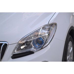 Auto Styling 2 Stuks Abs Verchroomde Voorzijde Head Light Lamp Cover Trim Voor Vauxhall Opel Mokka / Buick Encore