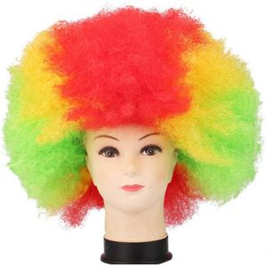 Volwassen Kids Party Clown Hoofddeksels Krullend Circus Fancy Dress Haar Pruiken Explosie Verjaardag Bruiloft Prestaties Rekwisieten Levert