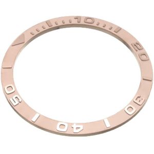 Horloges Vervangen Accessoires 38Mm Keramische Bezel Rose Gold Zirconia Ring Mond Keramische Schaal Bezel Horloge Gezicht Voor Submariner