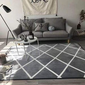 Grijs Wit Geometrische Karpetten Nordic Grote Tapijten Voor Woonkamer Slaapkamer Kids Floor Mat Yoga Pad Antislip Home Decor tapete