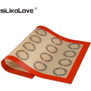 Silikolove 42*29.5 Cm Bakken Mat Non-stick Siliconen Pad Vel Bakvormen Pastry Gereedschap Rolling Deeg Mat Voor cake Cookie Macaron