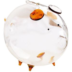 Varken Spaarpot Spaarpotten Saving Coin Box Leuke Transparante Glazen Souvenir Voor Kinderen Kids