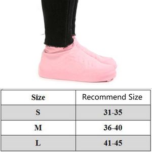 Zwart Waterdichte Regen Schoenen Covers 1 Paar Herbruikbare Latex Antislip Rubber Rain Boot Overschoenen Schoenen Accessoires Maat S/M/L