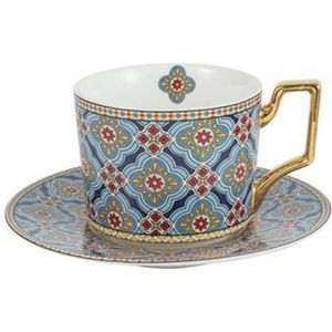 Marokkaanse Koffiekopje Europese Thee Cup Set En Schotel Afternoon Tea Koffie Drinkware Britse Stijl Afternoon Tea Cup